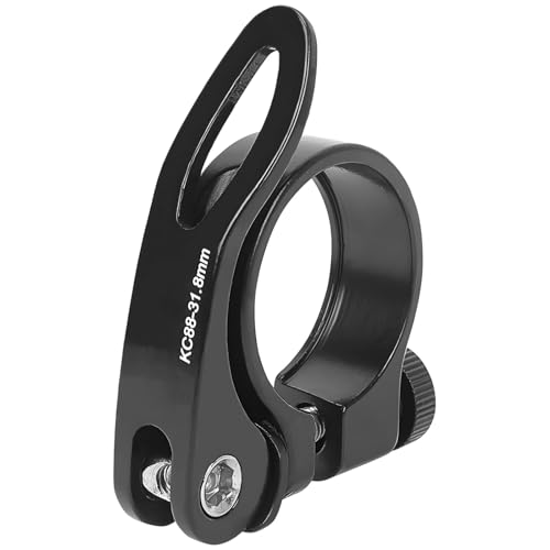 Quick-Release Lever Seatpost Clamp, Easy Release for Mountain and Road S, CNC Machined Aluminum Seat Collar with 1.25 in Inner Diameter
