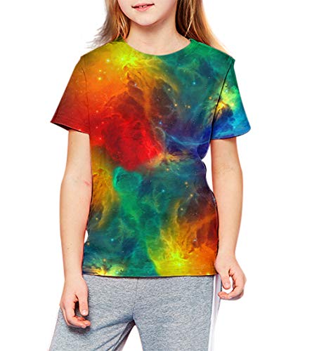 Image of LAIDIPAS Boys Girls 3D Graphic T-Shirt Short Sleeve Tops Tees 6-16 Years | Kids Crewneck Shirts, Vibrant Color, Lightweight and Quick Dry, Trendy Outfits for School, Parties, vacation and Daily Wear