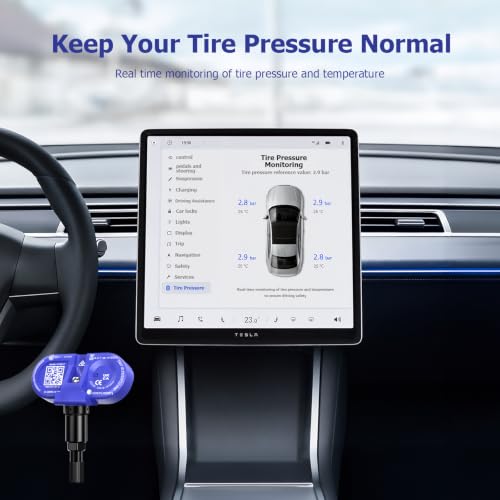 Image of TPMS Sensor, 1 Pc Bluetooth Tire Pressure Sensor for 2020-2025 Tesla Model 3, Model Y, Model S, Model X Tire Sensor Replacement, Replacement OE# 1490701-00-B, 1490701-01-B, 1490701-01-C