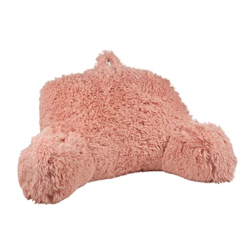 Klear Vu Shaggy Bed Rest Back Support Pillow for Adults, and Kids, Serves as Lumbar and Arm Support While on Bed, Chair, Couch, Sofa and Floor - Large Reading Pillow, 30