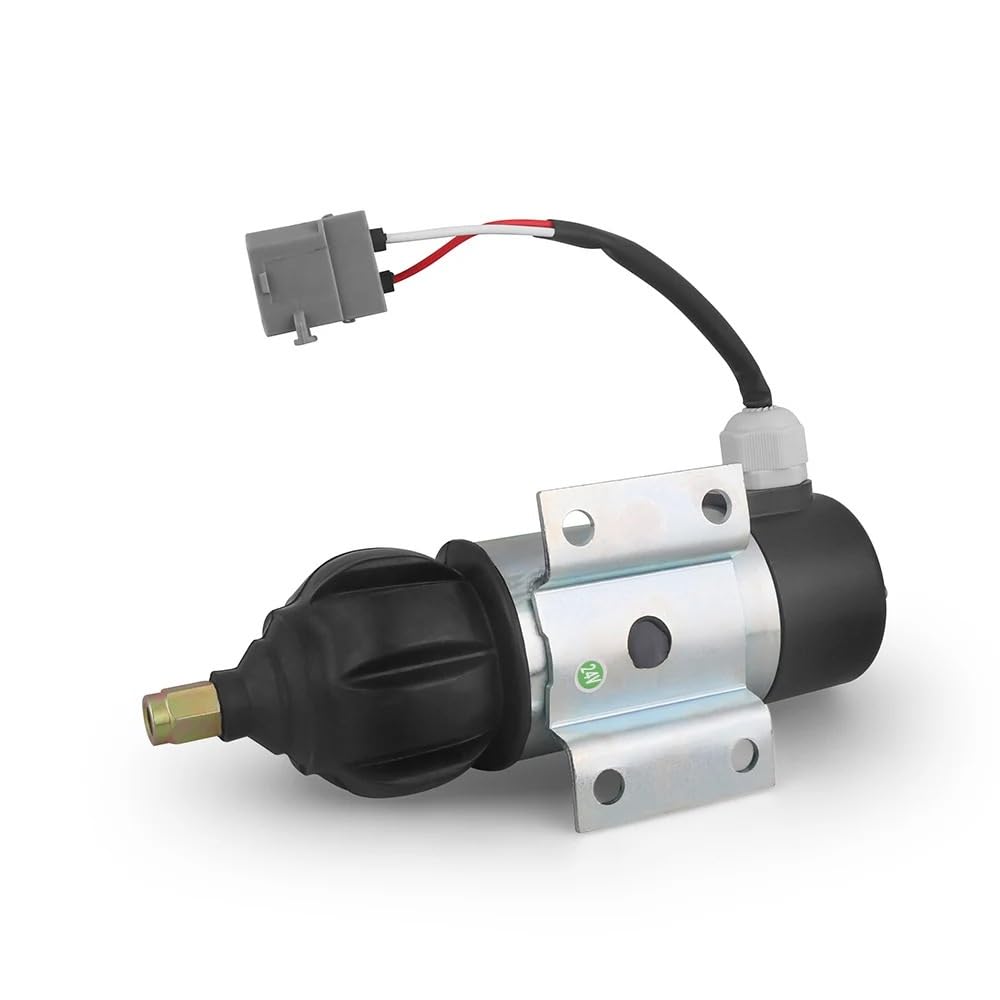 Hdrtcbu One Color Solenoid Valve 24V Fuel Shutdown Solenoid Oe52318 873754 For Volvo Engine D42a Fuel Stop Solenoid