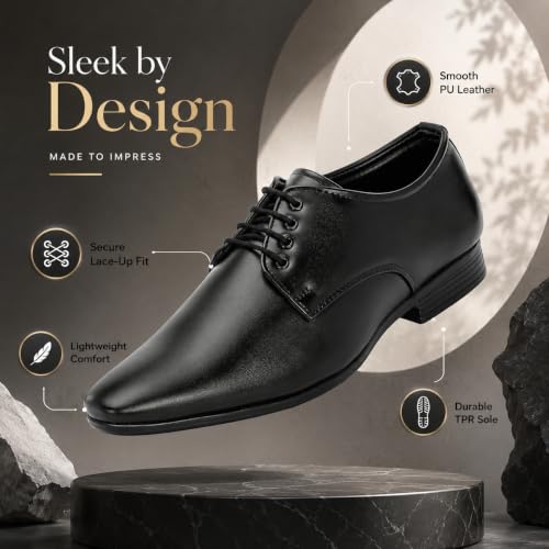 Centrino Formal Shoe for Men Black 64055 - Image 7