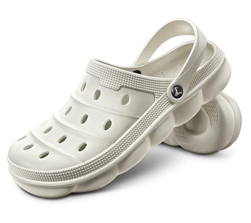 BULLIANT Unisex EVA Clog Mule – Creamy White