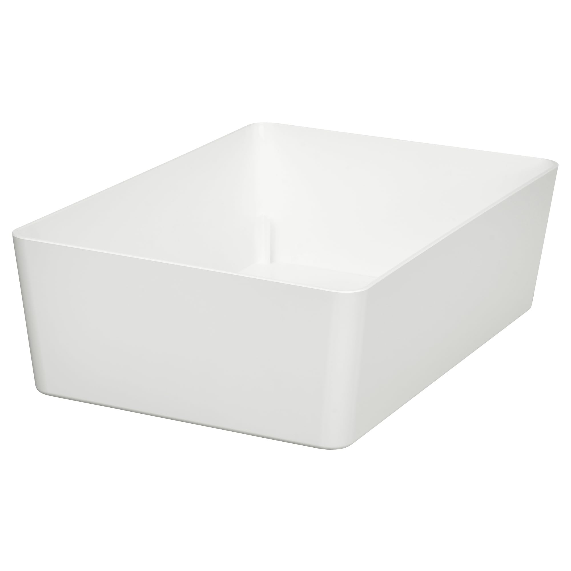 Boîte de rangement blanche KUGGIS 18x26x8 cm pour organiser la maison