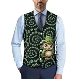Caractéristiques : gilets pour homme avec col en V, impression tendance sur le devant et dos noir, fermeture à quatre boutons pour un port facile, ceinture arrière réglable pour un ajustement confortable. La silhouette simple est décontractée chic et jamais démodée