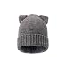 Chihom Infant Baby Boys Girls Knitted Hat with Earflaps Cute Beanie Skull Cap Warm Cuff Winter Bear Caps,03-grey,Fits for 1.5-4T