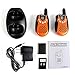 Retevis RT602 Walkie Talkies for Kids Rechargeable,KidsToy with Batteries Charger Station,Toy Walkie Talkie Kids Gifts for Boys Girls(1 Pair Orange)