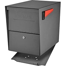 Mail Boss 7205 Package Master Curbside Locking Security Mailbox | Granite 21.5 x 12 x 16.5 inches