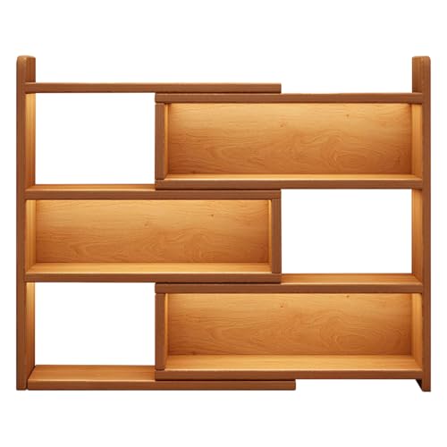 Jiza 本棚 大容量 間仕切り 棚 オープンシェルフ オープンラック 漫画収納 子ども用本棚 オーク 子供用シェルフ おしゃれ家具 天然パイン材 三段 寝室 書斎 コーナー 幅伸縮可能80-150cmx奥行き24cmx高さ90cm