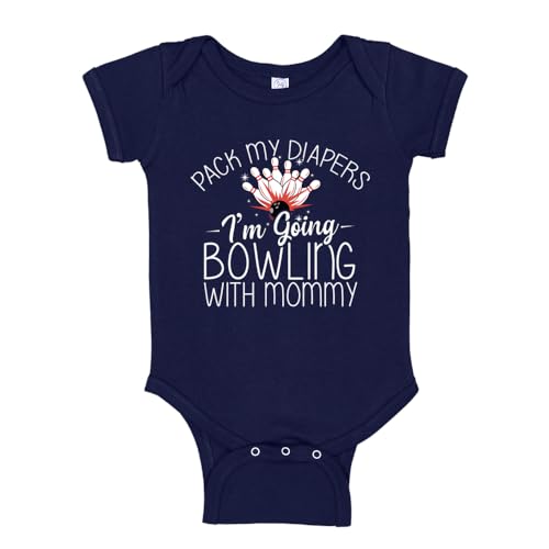 I'm Going Bowling with Mommy Baby One Piece Or Toddler T-Shirt Bowler Baby Clothes