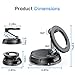Car Phone Holder for Magsafe [78+LBS Strongest Suction & 2400gf Strongest Magnetic] 360° Adjustable Car Phone Mount, Phone Holders for Your Car for iPhone 17-12 Pro Max Air Plus, Valentine's Day Gifts
