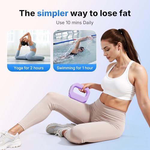 Image of MERACH Vibration Plate for Lymphatic Drainage, 6-Level Portable Cordless Vibration, Multifunctional Full-Body Fascia Ring, Deep Tissue Percussive Massager for Weight Loss, Gift for Women