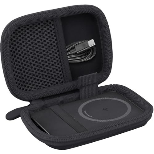 Image of khanka for Anker Nano Power Bank Ultra-Slim 5,000Mah & Maggo Power Bank 10K Case,Compatible with Anker A1665 /A1664 Slim Magnetic Charger, Protective Carrying Case Only (Black)