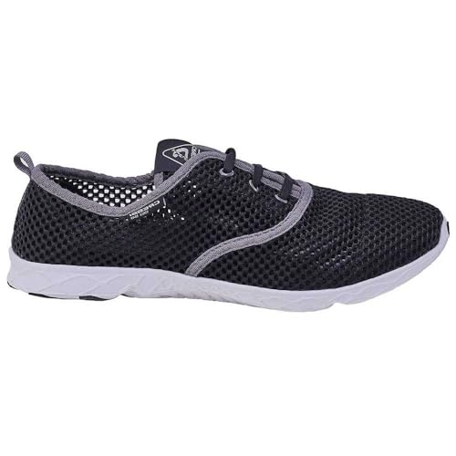 Cressi Aqua, Scarpette Multisport per Spiaggia e Sport Acquatici Unisex Adulto Nero/Grigio, 36