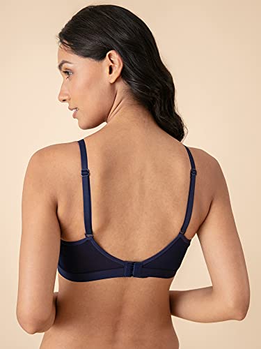 Image of NYKD NYB003 Wirefree Cotton All Day Comfort Triangle Padded with Breathable Cup & Detachbale Straps T-Shirt Bra for Women