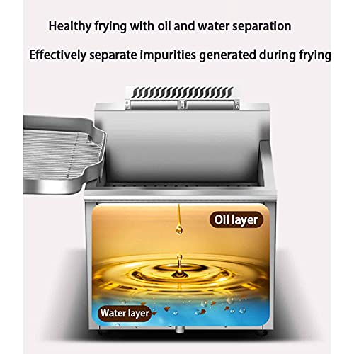 TreeSouth Catering Fritteuse 4500w Gasfritteuse Kommerzielle 18l Gasfritteuse Öl-Wasser-trennung Automatische… – Bild 3