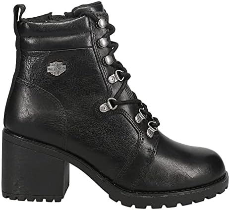 HARLEY-DAVIDSON FOOTWEAR Women's MARINDA 5" LACE Motorcycle Boot, Black, 9 | Image 2