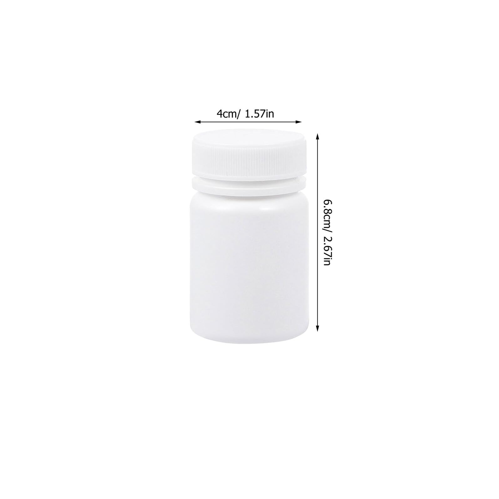 Healeved 30 Piezas Botella Transparente Rellenable Pastillas Polietileno Viaje