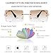 Laurinny Rectangle Sunglasses for Women Men Fashion Rimless Lightly Tinted Small Shades, Gold Frame Gradient Brown Lens