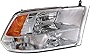 Evan-Fischer Headlight Assembly Compatible with 2013-2018 Ram 1500 2500 3500 Halogen Standard Type Chrome Interior Includes 2019 Ram 1500 Classic Passenger Side