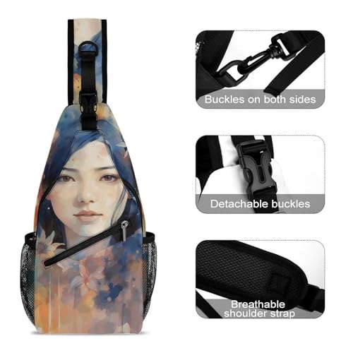 Bolso cruzado para mujer y hombre deportivo casual miniatura 3
