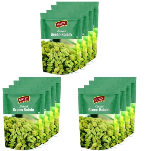 Image of Nutzy Premium Raisins (Green Raisins /Kishmish, 800g) (Pack of 3)