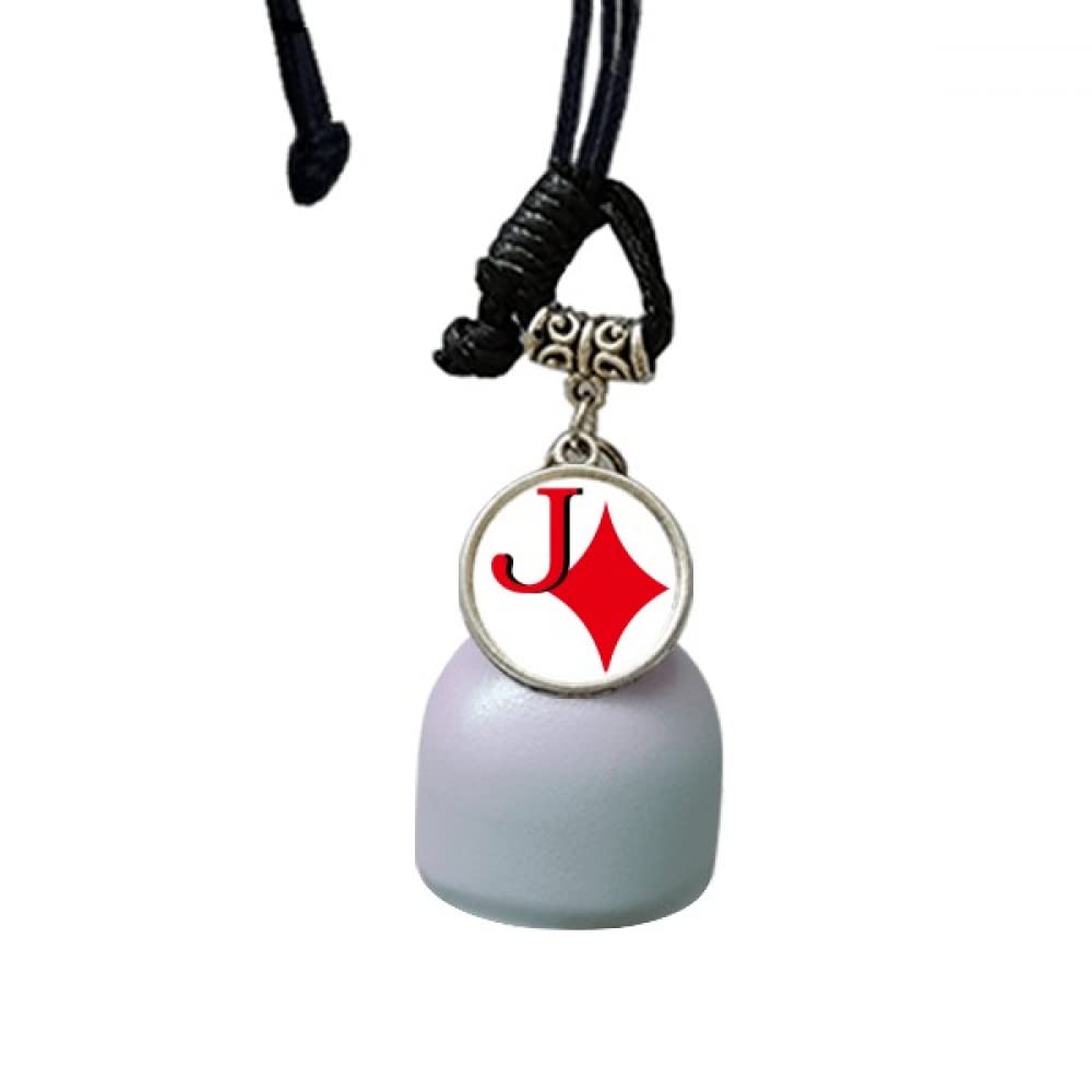Wealth Jack Diamond J Poker Wind Chimes Bell Car Pendant