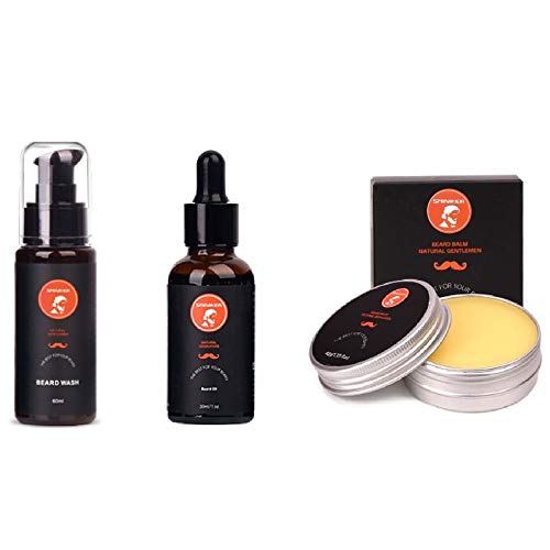 Sminiker Beard Grooming Kit for Beard Care Unique Gifts for Men