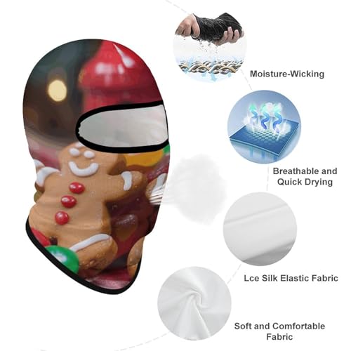 Balaclava para hombre, máscara para esquí y ciclismo, cubreboca facial de invierno, protector facial multifuncional miniatura 3