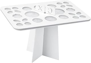 Beavorty 1pc 26 T Tool Brush Rack Acrylic Pen Holder Display Makeup Brush Drying Rack White Air Dry Storage Box Nail Brush Rack Brush Drying Rack Makeup Brush Display Organizer