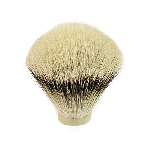 High Mountain White Badger Hair Shaving Knot (22mm x 63mm)