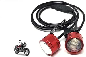 Red Colour 6 Led Strobe Light for Bike | Warning Emergency Police Light | Motorcycle Strobe Light | Compatible with Bajaj V15