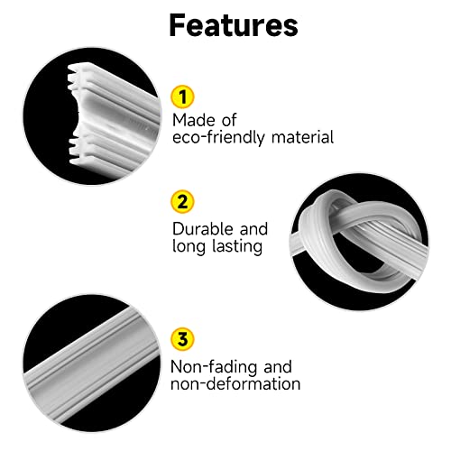 28" Silicone Windshield Wiper Blades Refills, Swovo Universal Replacement Wiper Blades Refills For Frameless Wipers, 28 Inch And Under, 4 Pcs #TOP1