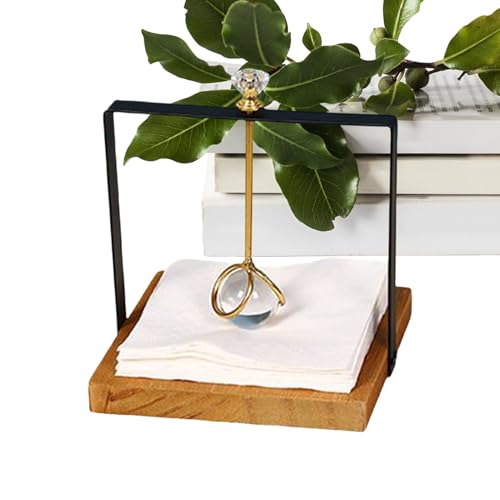 Sujetador de servilletas de madera para decorar la encimera del baño 8