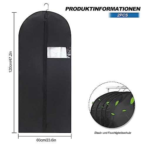 Garment Bag, 2 PCS Dustproof Clothes Covers - Image 2