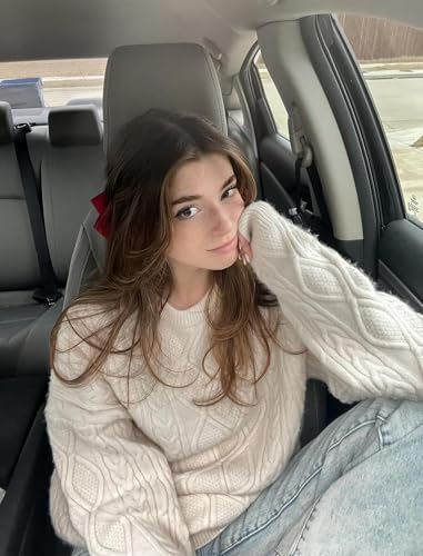 Aelfric Eden Oversized Sweater 90s Vintage Cable Knit Long Sleeve Women Heavy Crewneck Pullover2