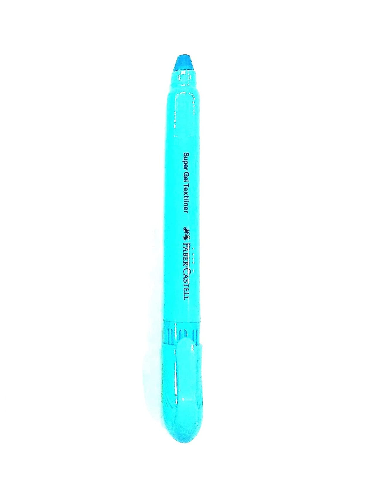 Faber-Castell Super Gel Textliner Crayon - Pack Of 6 (Pastel Blue), Bold