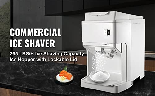 Elektrischer Eiscrusher Eisrasierer-Maschine Kommerziell 265 LBS/Std Shaded Ice Maker Für Den Tisch Schneekegel… – Bild 5
