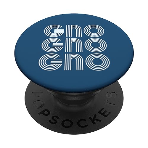 GNO Girls Night Out Retro Design PopSockets Swappable PopGrip, Black
