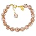 GlassOfVenice Murano Glass Sommerso Bracelet - Pink