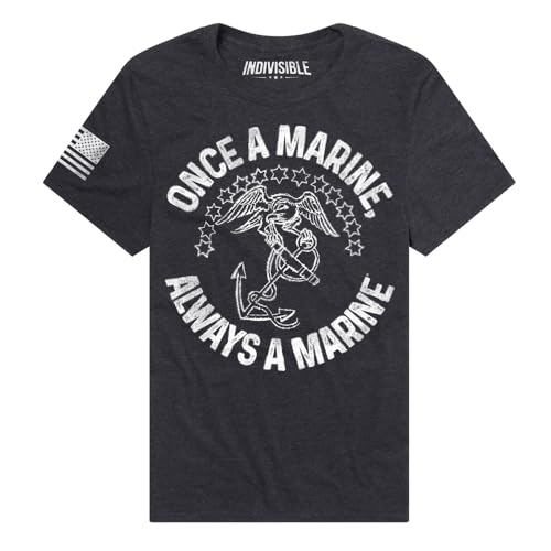 Indivisible Official U.S. Marines Always a Marine Men's Classic Ring-Spun T-Shirt