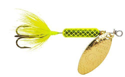 Yakima Bait Wordens Original Rooster Tail 1/4oz Spinner Lure, 3 Pack- Chartreuse