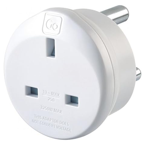 Go Travel Earthed UK to South Africa Compact Earthed Adaptor Converter (Adapter Ref 530) Cover