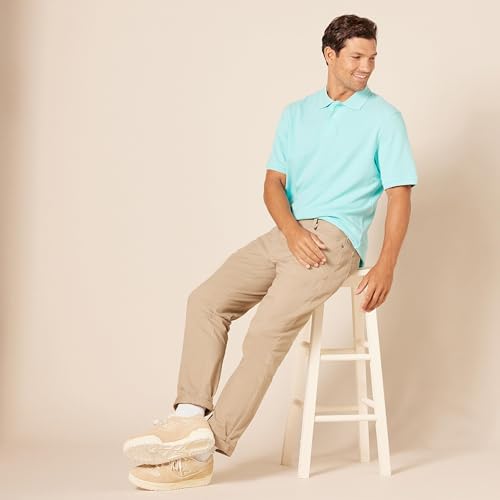 Image of Amazon Essentials Men's Regular-Fit Short Sleeve Cotton Pique Polo Shirt (Available in Big & Tall)