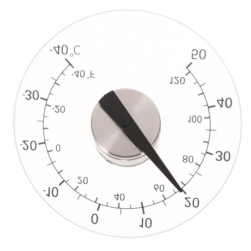 VANZACK Household Thermometer Dial for Accurate Measurement Easy to Install with Double Sided Adhesive for Windows and Doors