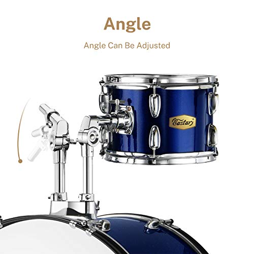 image for Drum Set Eastar 22 inch for Adults, 5 Piece Full Size Drum Kit Junior 