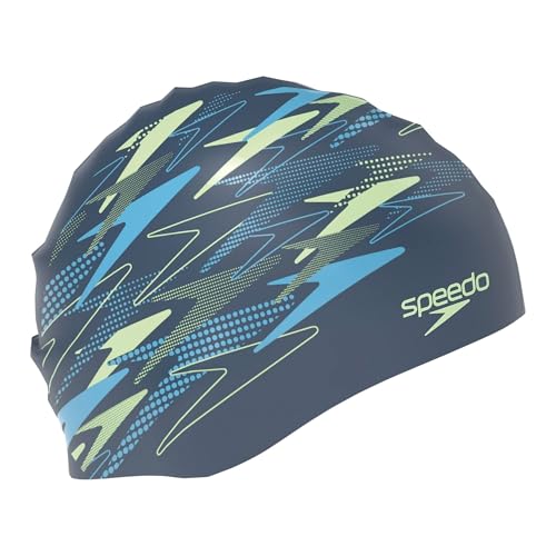 Bonnet Speedo Slogan Printed Cap Adulte pour éviter les cheveux abîmés par le chlore