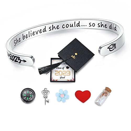 Graduation Gifts For Her Class Of 2023 High School College Graduation Gift 5Th 8Th Grade Girl Bracelet Women Jewelry Cool Cards Middle School Kindergarten Nursing Senior Personalized Daughter Graduate #TOP27