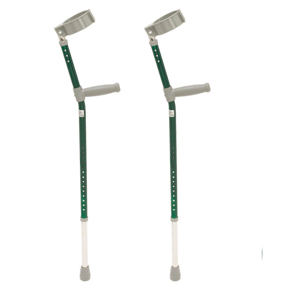 NRS Healthcare Green Coloured Crutches (Eligible for VAT Relief in the UK)