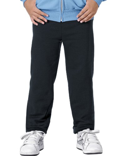 Hanes Comfortblend Youth Fleece Pant - 7.8 Oz, L-Black #TOP15